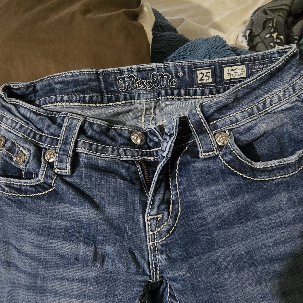 Miss Me Blue Straight Leg Jeans